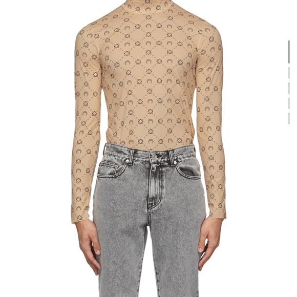 MARINE SERRE
Tan Moon Monogram
Second Skin Turtleneck - Picture 4 of 4